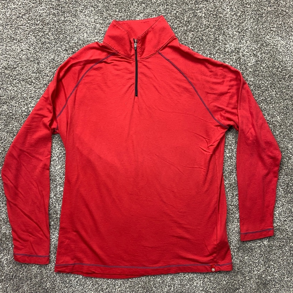 Agave Pullover Mens Large‎ 1/4 zip light summer outdoor usa long sleeve